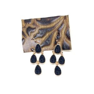 Druzy teardrop earrings